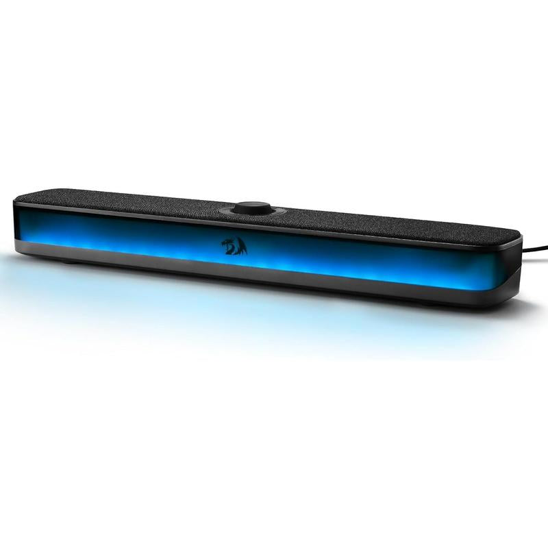 Redragon GS515 RGB Desktop Soundbar, 2.0 Channel Stereo Computer Speakers for Desktop with Bluetooth 5.3, USB-C/USB Powered, Black