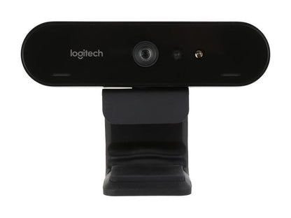 Logitech Brio 4K Webcam, Ultra 4K HD Video Calling, Noise-Canceling Mic, HD Auto Light Correction, Wide Field of View, Works with Microsoft Teams, Zoom, Google Voice, Pc/Mac/Laptop/Macbook/Tablet