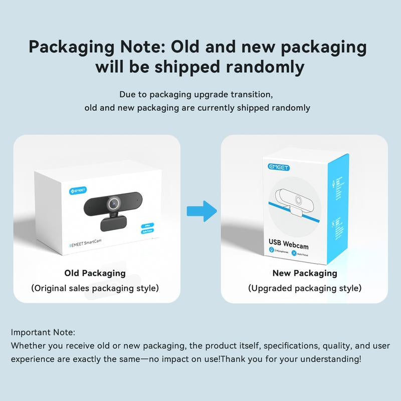 EMEET C60E 4K Webcam Streaming Camera for PC Laptop Gaming Accessories for Switch 2 Camera 1080P@60Fps Fast Autofocus Wireless Fill Light Plug & Play with Privacy Cover Game Changer Webcam 4K for Streaming Living, Fallfreshness