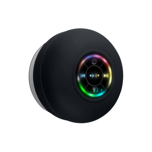 Portable Mini Bluetooth Shower Speakers, Wireless Speaker with Suction Cup, Lp67 Waterproof Speaker with LED Light, Pairs Easily to Phones, Tablets, Computer,For Parties, Bathroom, Travel, Home and Outdoors,Christmas New Year Gifts