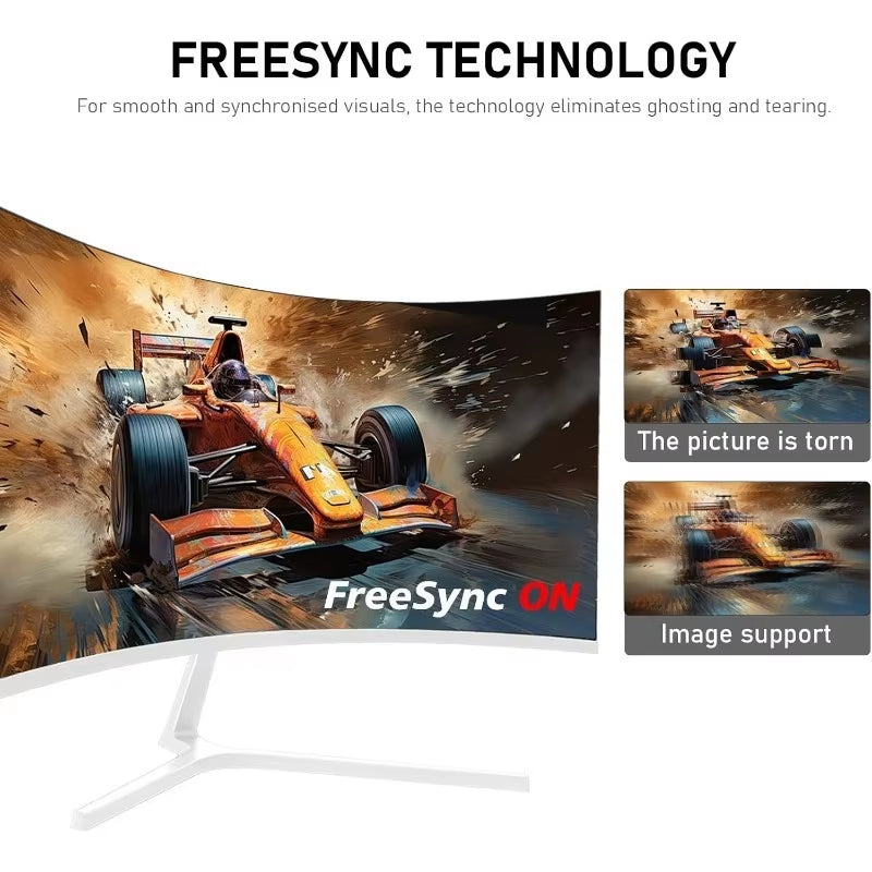 27 Inch PC Computer Screen,1800R Curved Gaming 280Hz Monitors, FHD 1080P 1Ms, Freesync, 98% Srgb,178 ° Angle View Hdmi2.0、Displa