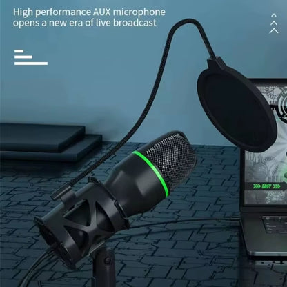 ME4 USB/3.5MM Condenser Microphone Wired Desktoptripod MIC for Recording Live Gaming Video Noise Reduction Conference Microphone