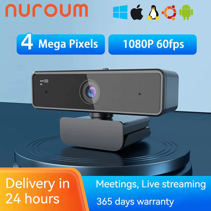 V11 2K Webcam with Dual Microphone 1080P 60Fps 1440P 30Fps FHD Computer Mini Web Camera USB for PC Laptop