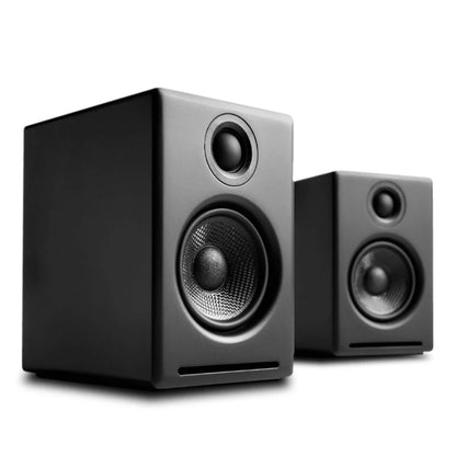 A2 24 Bit Hires Desktop Speakers with Bluetooth - Pair (Black)