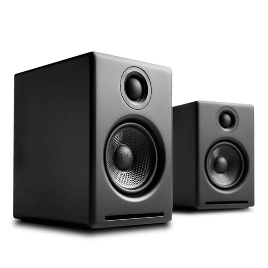 A2 24 Bit Hires Desktop Speakers with Bluetooth - Pair (Black)