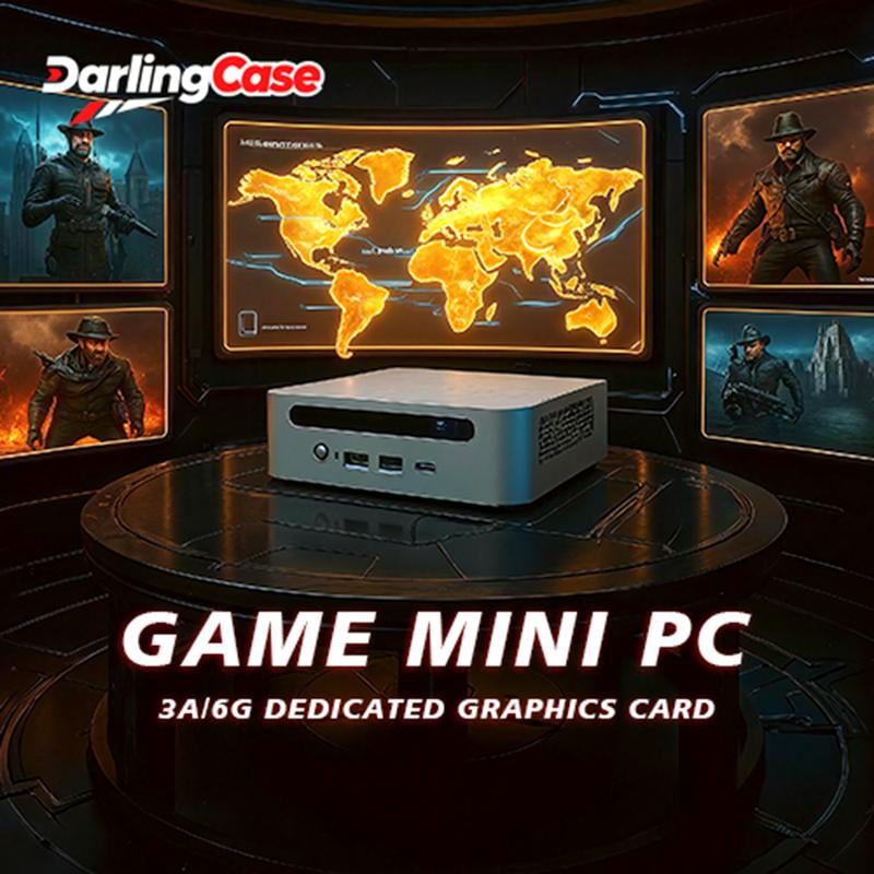 Daringcase Gaming Mini PC 6GB Dedicated Graphics/Design/Ps/Pr/Gaming Pc , 3A Games, Digital Screen Drawing, Home Theater Tiktokshopbacktoschool Portable