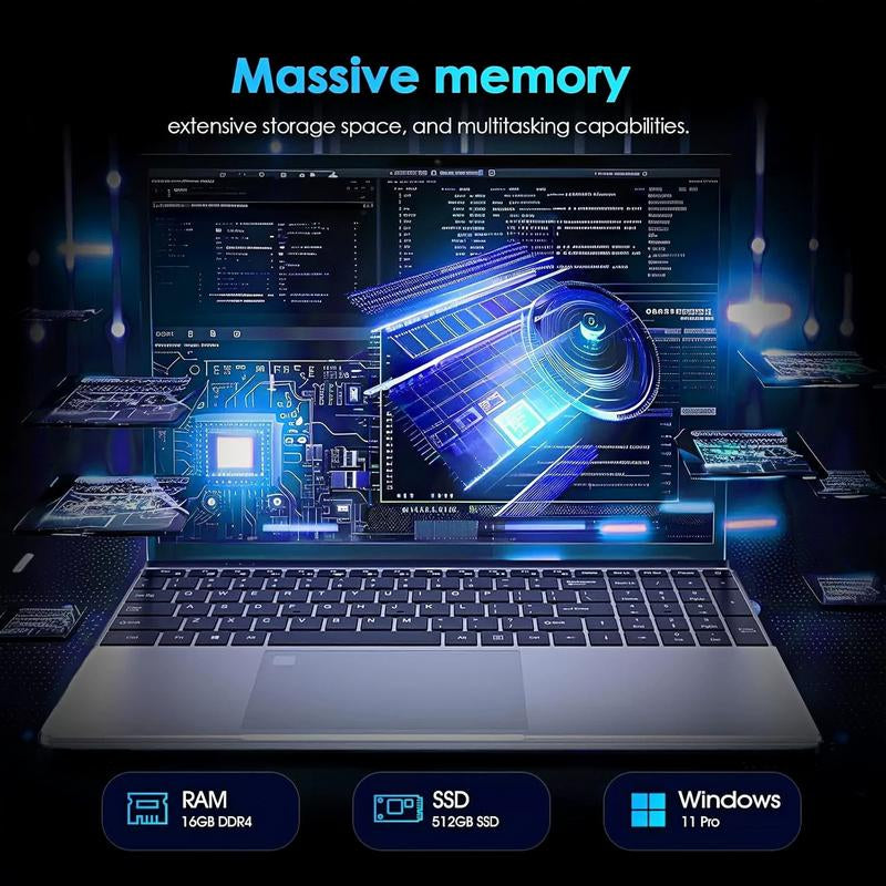 Darlingcase 6GB GPU Gaming Laptop: Gaming Laptop for School , FHD Ips,Geforce 6GB, 16GB RAM,512GB SSD, Wi-Fi 6,RGB KB,HD Webcam-3A Gaming & Student Machine，Desk Gadgets，Laptops