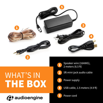 A2 24 Bit Hires Desktop Speakers with Bluetooth - Pair (Black)