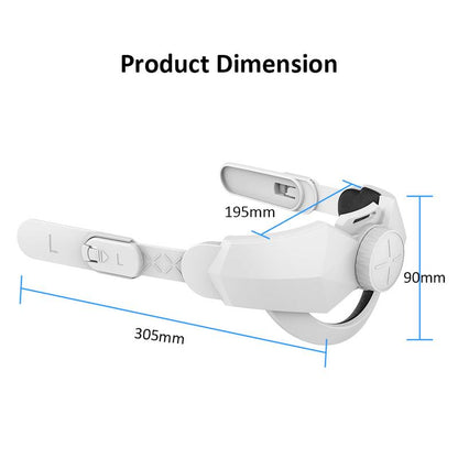 Nova Design Comfort Head Strap for Meta Quest 2 – Elite Strap Replacement, Advanced Comfort, PU Leather Cushion, Durable & Scratch-Resistant for Long VR Sessions