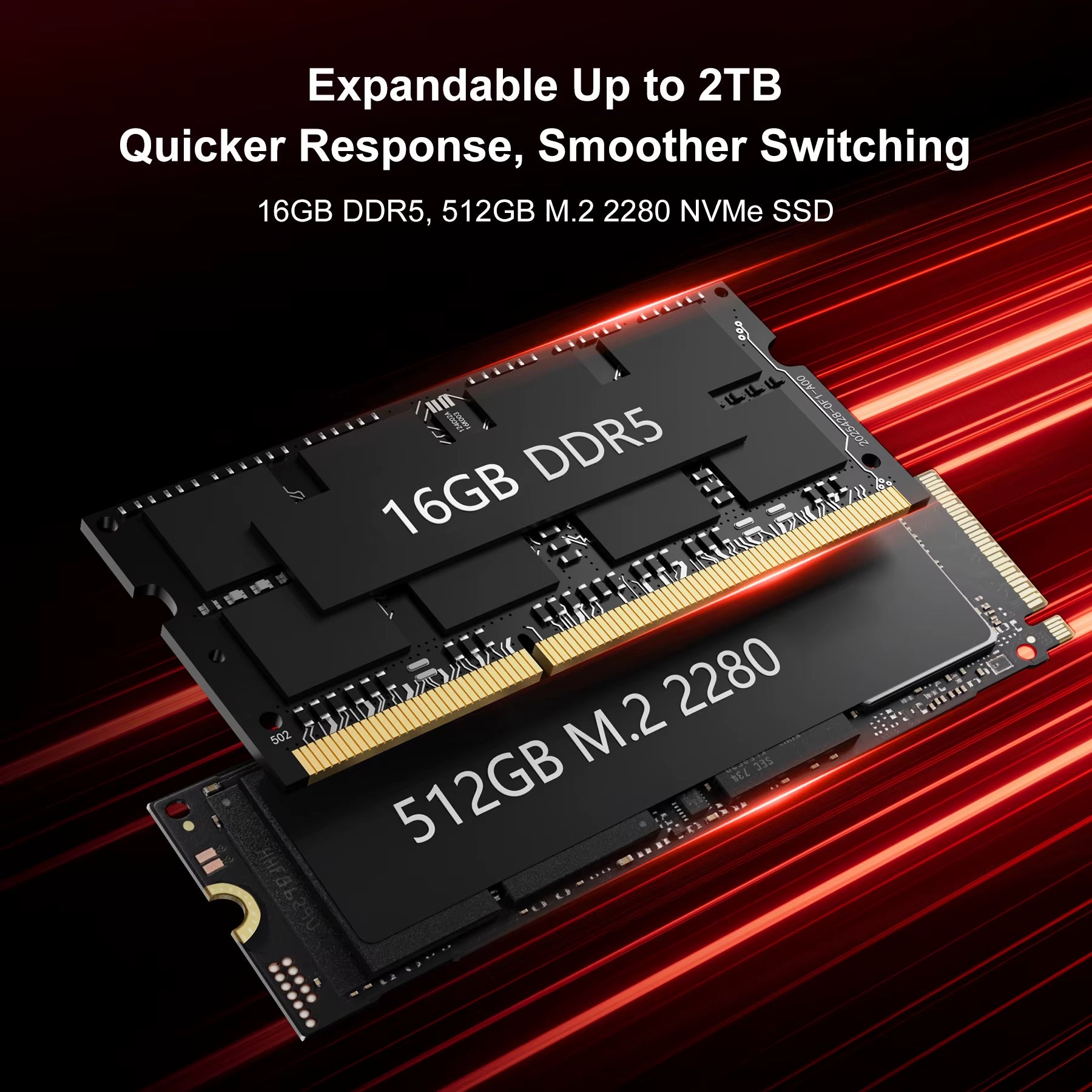 FIREBAT AM02 MINI PC  Ryzen 5 6600H DDR5 16GB RAM 512GB SSD WIFI6 BT5.2 Portable Desktop MINI-PC Computer