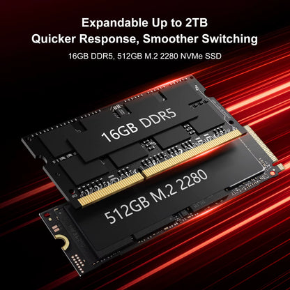 FIREBAT AM02 MINI PC  Ryzen 5 6600H DDR5 16GB RAM 512GB SSD WIFI6 BT5.2 Portable Desktop MINI-PC Computer