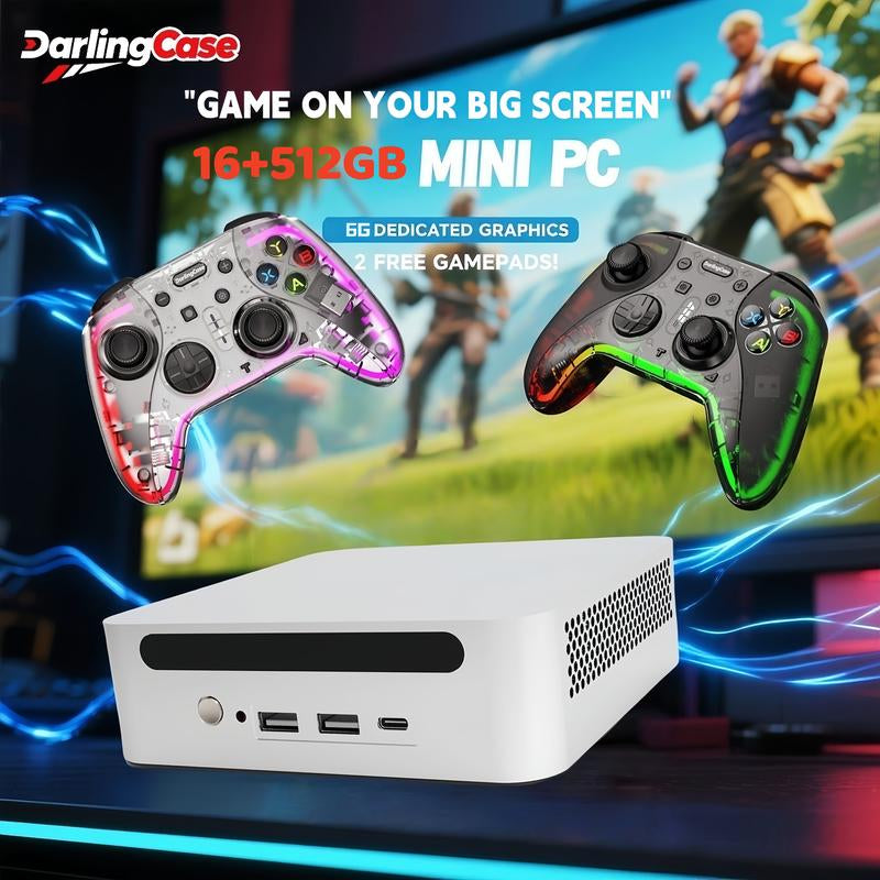 Daringcase Gaming Mini PC 6GB Dedicated Graphics/Design/Ps/Pr/Gaming Pc , 3A Games, Digital Screen Drawing, Home Theater Tiktokshopbacktoschool Portable
