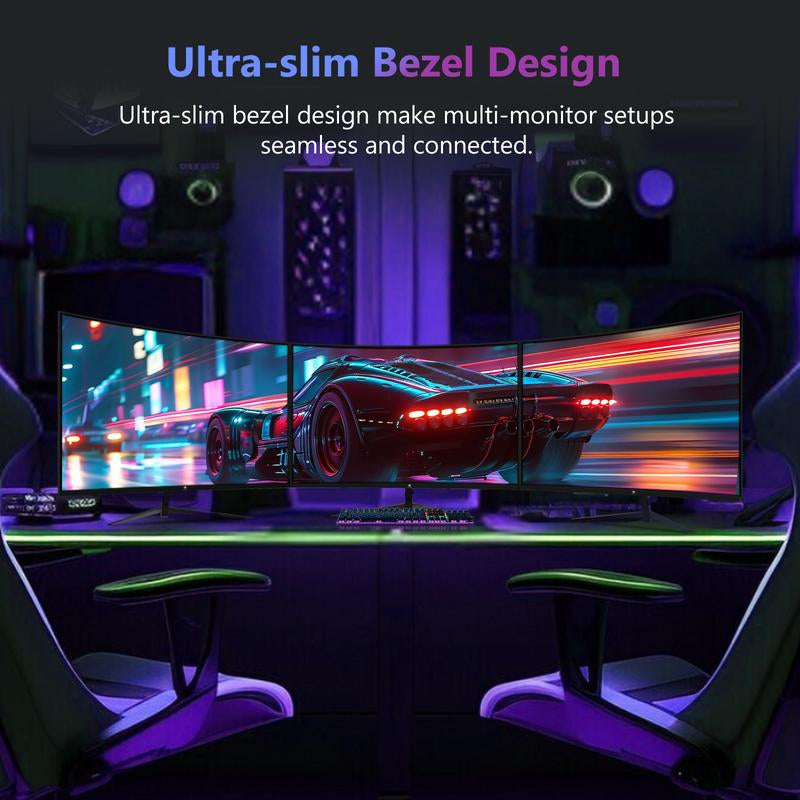 Z-EDGE 27 Inch Gaming Monitor 200Hz Refresh Rate 1Ms Response Time Low Blue Light AMD Freesync Ultra-Slim Design FHD Immersion HDMI/DP VESA Mountable