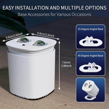 Nexillumi-2025 New USB LED Projector Light, Modern Moire Pattern & Sunset Design, Adjustable Atmosphere Lighting with Remote Control, Button Battery Operated, Ideal for Various Room Types - No Laser, Plastic Shade, Sunset Ambiance Lighting