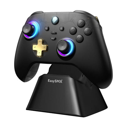 Wireless Bluetooth Pro Controller – Easysmx D05 for PC, Steam, Switch & Android | Charging Dock, Hall Sensor, RGB Lighting Game Console Accessories Gaming Accessory Mobile Gaming Gear anti Stick Drift Controller Smartphone Budget Controller