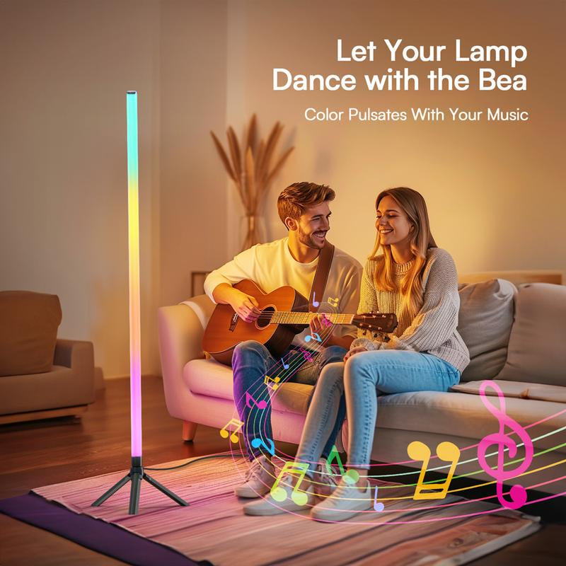Daybetter 360° Corner Floor Lamp - Minimalist Style, App&Remote Control, Dimmable& Timing, Music Sync, Great for Living Rooms, Bedrooms, Game Rooms, Home Offices, Parties and Decorations, St. Patrick'S Day