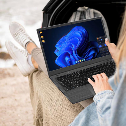 14" FHD IPS Laptop - Intel Celeron N4000, 8GB RAM 256GB SSD | Ultra-Thin & Lightweight for Students & Business | 10H Long Battery, Wifi 6, US Plug | FCC/UL/PSE Certified, Back to School Gifts