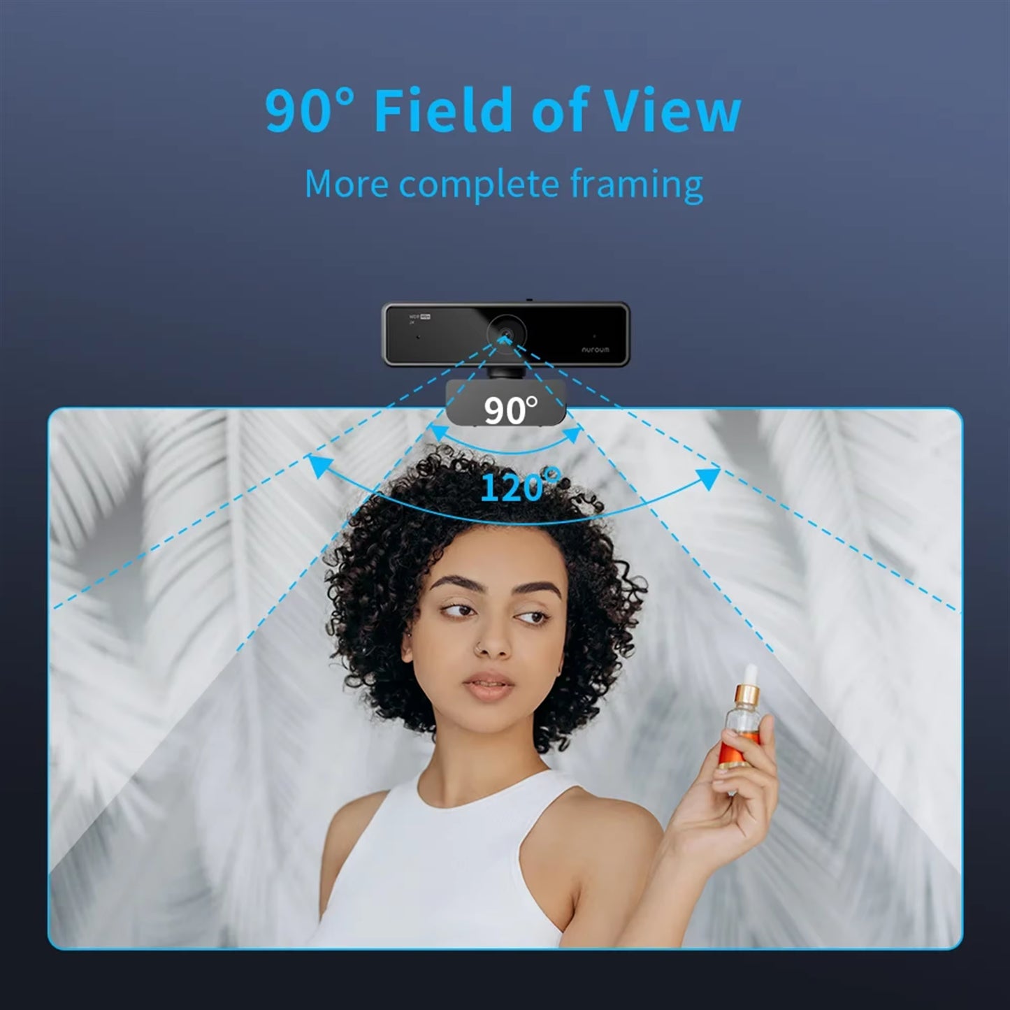 V11 2K Webcam with Dual Microphone 1080P 60Fps 1440P 30Fps FHD Computer Mini Web Camera USB for PC Laptop