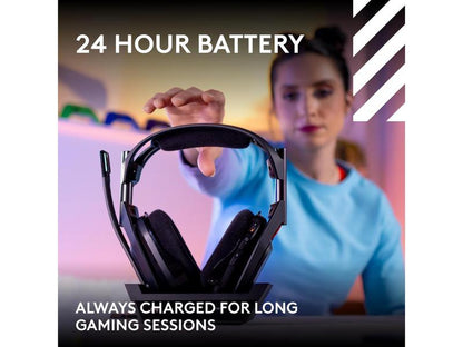 Logitech A50 Circumaural Wireless Gaming Headset W/ Mic