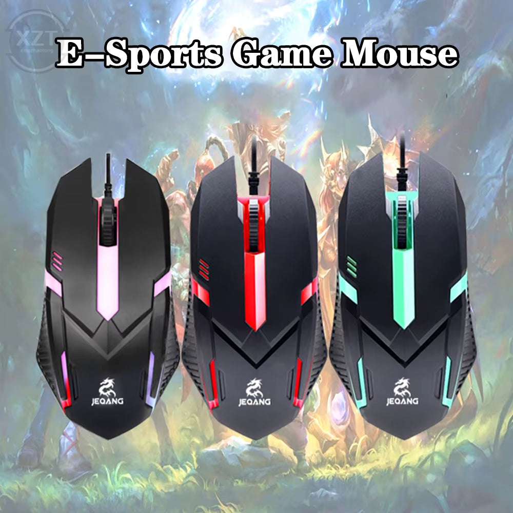 USB Wired Mini Gaming Mouse 1000 DPI Optical 3 Button RGB USB Wired Mouse Mice for PC Desktop Laptop Computer Gamer
