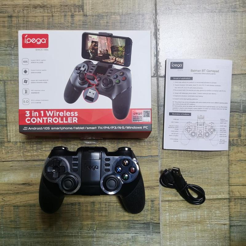 Wireless Gamepad, 2.4G Wireless Game Controller with Receiver, Gamepad for Iphone Android PC Playstation 4 3 PS4 PS3 Nintendo Switch, Gaming Console Accessories