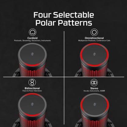 Hyperx Quadcast 2 - USB Microphone Audio for Enhanced Audio Quality and Functionality