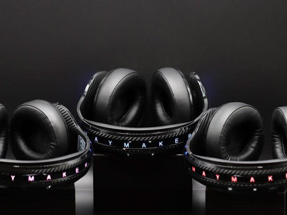 The Haymaker HM100 Headphones by Peak Audio - Active Noise Cancellation - Customizable RGB - 7.1 Surround Sound DIRAC Codec - Production & Gaming Headset Audio Bluetooth 5.0 Aptx Compatible with Xbox Playstation 4 PS5 Nintendo Switch PC Iphone Android