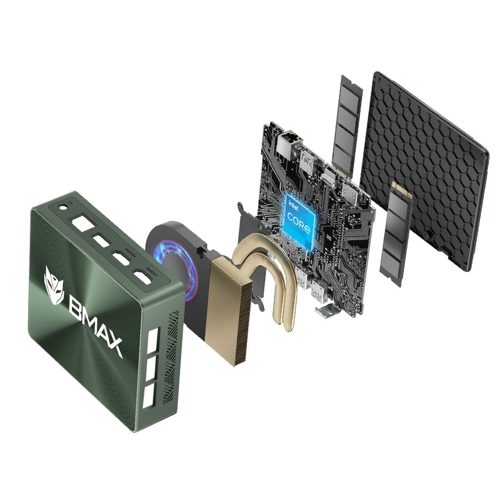 B6 Power Intel Core I7-1060Ng7 Intel plus Graphics 16GB LPDDR4 1TB NVME SSD Mini PC Quad Core Bluetooth 5.2 Windows 11 Mini Computer Desktop PC