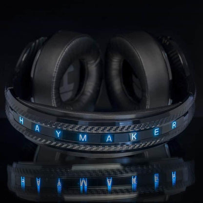 The Haymaker HM100 Headphones by Peak Audio - Active Noise Cancellation - Customizable RGB - 7.1 Surround Sound DIRAC Codec - Production & Gaming Headset Audio Bluetooth 5.0 Aptx Compatible with Xbox Playstation 4 PS5 Nintendo Switch PC Iphone Android