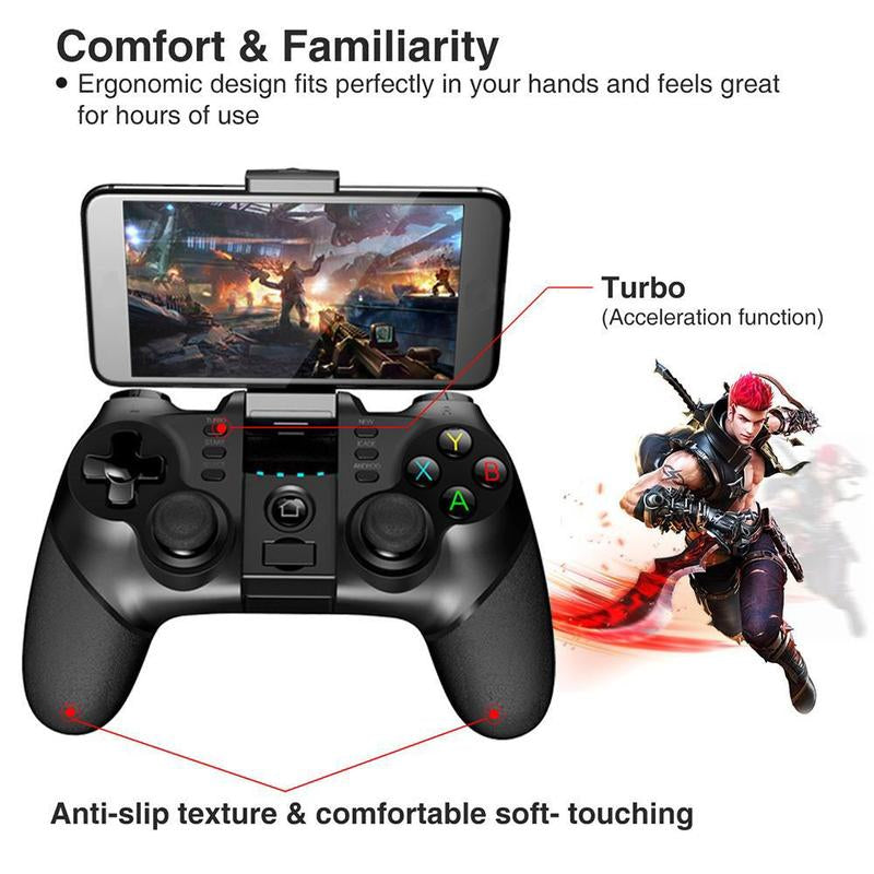 Wireless Gamepad, 2.4G Wireless Game Controller with Receiver, Gamepad for Iphone Android PC Playstation 4 3 PS4 PS3 Nintendo Switch, Gaming Console Accessories