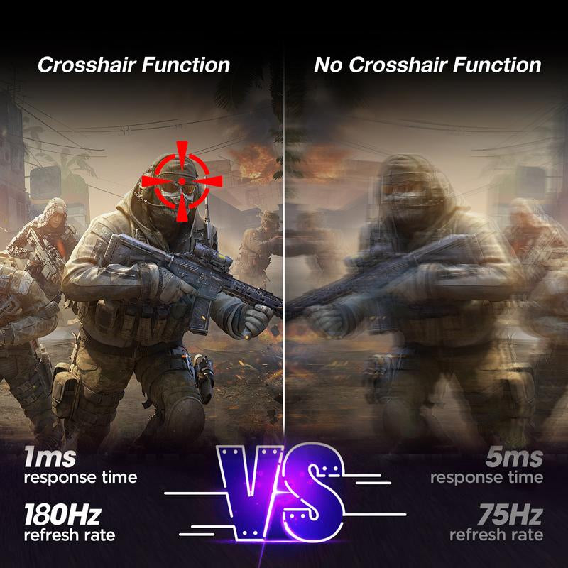 24'' 165Hz 1080P Gaming Monitor - IPS, Freesync, HDMI, VESA, Tilt Adjustable, Frameless, Speakers 165Hz Monitor Gaming Monitors Display Borderless