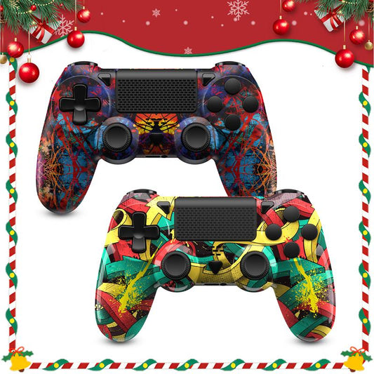 Christmas Variety Pack Wireless PS4 Controller with Turbo Function Compatible with Playstation 4/PS4 Slim/Ps4 Pro/Pc Windows Accessories Android PS4 Six-Axis Sensor Dual Vibration Motors 1000Mah Battery - Gaming Set