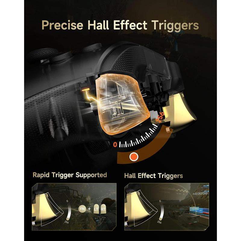 Wireless Bluetooth Pro Controller – Easysmx D05 for PC, Steam, Switch & Android | Charging Dock, Hall Sensor, RGB Lighting Game Console Accessories Gaming Accessory Mobile Gaming Gear anti Stick Drift Controller Smartphone Budget Controller