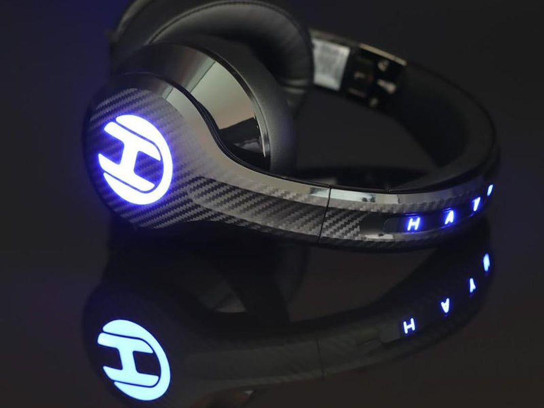 The Haymaker HM100 Headphones by Peak Audio - Active Noise Cancellation - Customizable RGB - 7.1 Surround Sound DIRAC Codec - Production & Gaming Headset Audio Bluetooth 5.0 Aptx Compatible with Xbox Playstation 4 PS5 Nintendo Switch PC Iphone Android