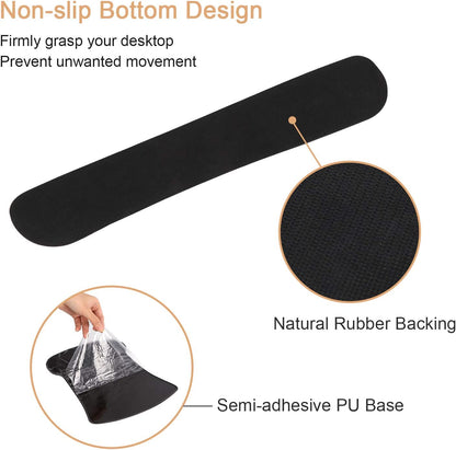 Mouse Pad with Wrist Rest, Keyboard Wrist Rest Mouse Wrist Rest, Made of Memory Foam, Easy Typing and Relieve Wrist Pain, Perfect for Computer Keyboard Office (A-Honeycomb)