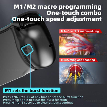 BSP-D3 Gamepad, Bluetooth-Compatible Gaming Controller, Dual Joystick, Stretchable Joystick for Ios/Android/Pc/Ps4, Portable Console Accessories