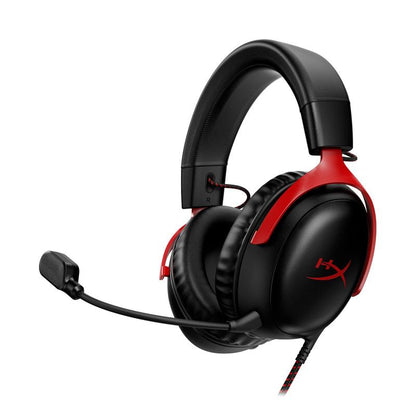 Hyperx Cloud III – Wired Gaming Headset, PC, PS5, Xbox Series X|S, Angled 53Mm Drivers, DTS Spatial Audio, Memory Foam, Durable Frame, Ultra-Clear 10Mm Mic, USB-C, USB-A, 3.5Mm