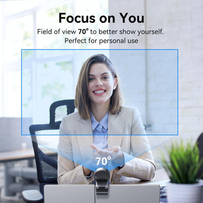 4K&1080P Webcam - USB Webcam with Microphone & Electronic Privacy Mode, Noise-Canceling Mic, Auto Light Correction, EMEET C950 Ultra Compact FHD Web Cam W/ 70°View for Meeting/Online Classes/Zoom/Youtube, Fathersdaygift, Mini Camera, Home Office