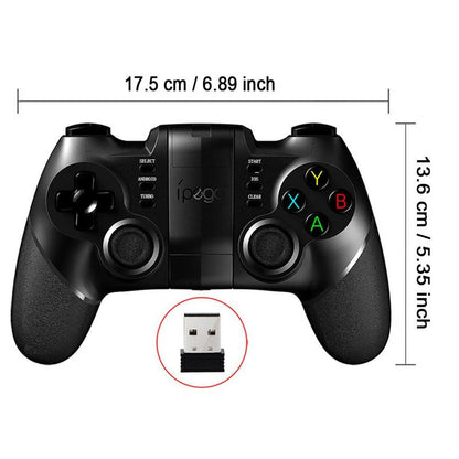Wireless Gamepad, 2.4G Wireless Game Controller with Receiver, Gamepad for Iphone Android PC Playstation 4 3 PS4 PS3 Nintendo Switch, Gaming Console Accessories