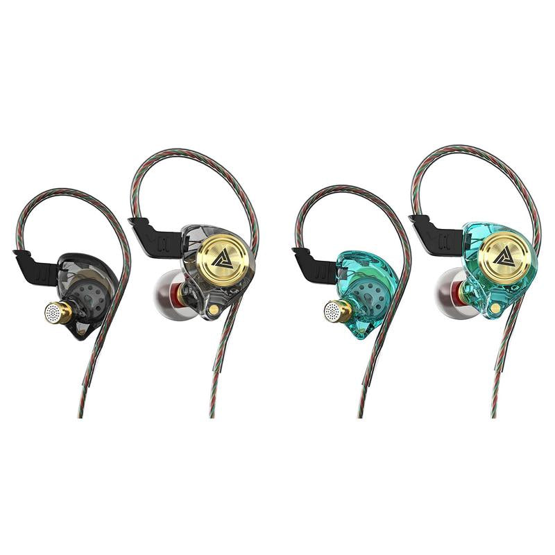 Wired Gaming Earbuds with MIC, in Ear Monitor Headphones, Deep Bass Sound, 1DD 10Mm Dynamic Driver, IEM for Music Video Calling(Clear)