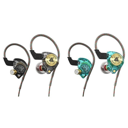 Wired Gaming Earbuds with MIC, in Ear Monitor Headphones, Deep Bass Sound, 1DD 10Mm Dynamic Driver, IEM for Music Video Calling(Clear)