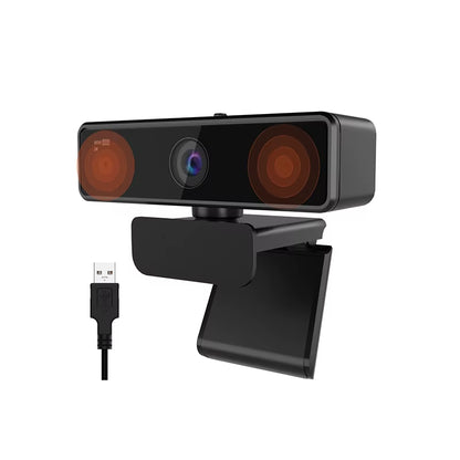 V11 2K Webcam with Dual Microphone 1080P 60Fps 1440P 30Fps FHD Computer Mini Web Camera USB for PC Laptop