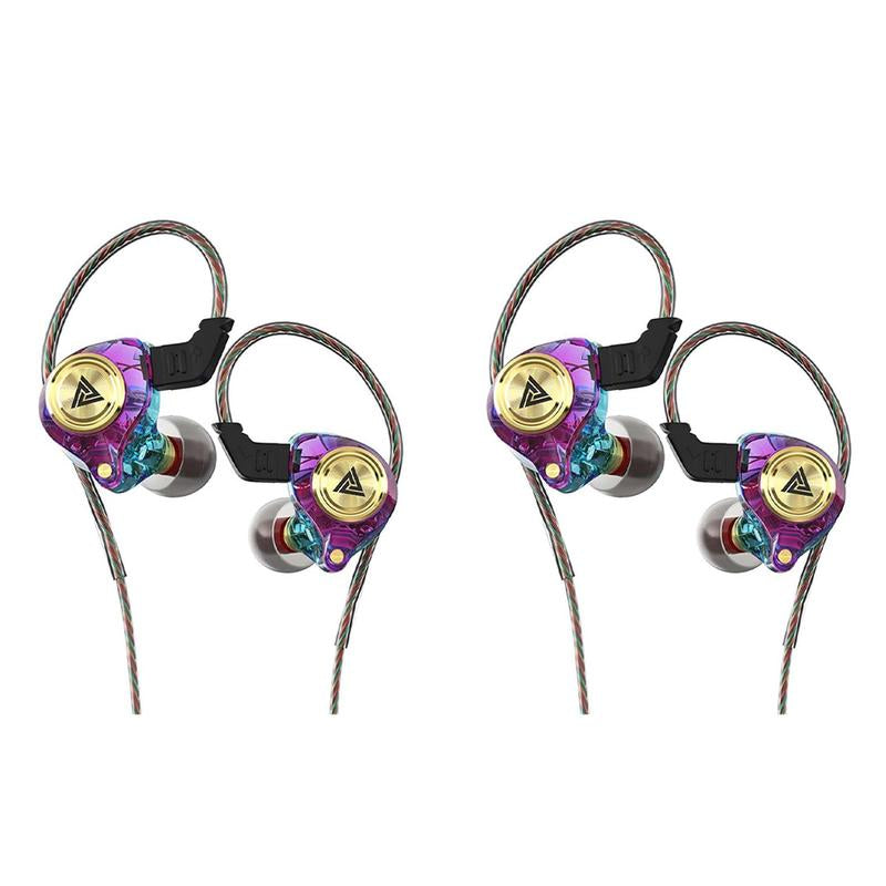 Wired Gaming Earbuds with MIC, in Ear Monitor Headphones, Deep Bass Sound, 1DD 10Mm Dynamic Driver, IEM for Music Video Calling(Clear)