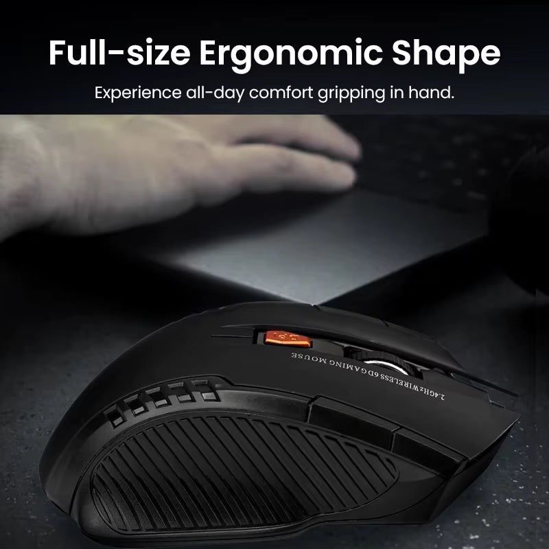 2.4 Ghz Wireless Mouse Portable Gamer Mouse for Computer 1600DPI Optical USB 6 Buttons Mouse Mini Mice for PC Laptop Notebook