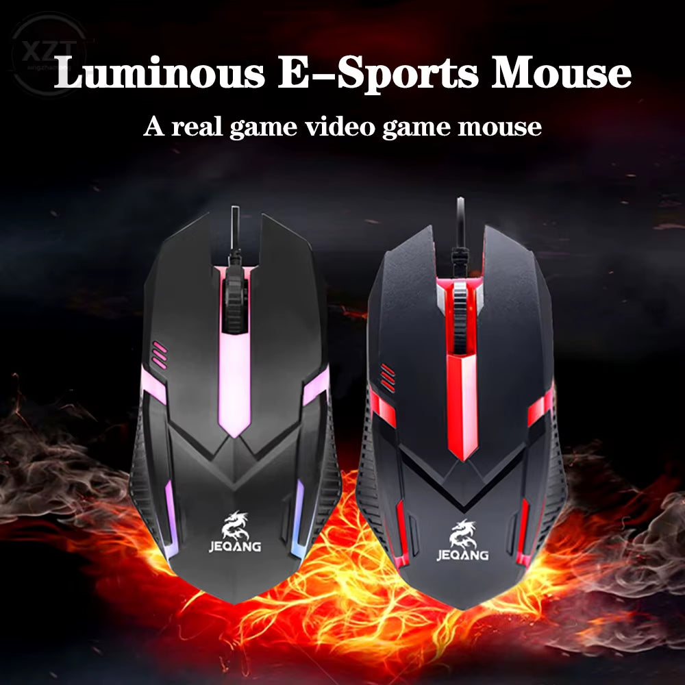 USB Wired Mini Gaming Mouse 1000 DPI Optical 3 Button RGB USB Wired Mouse Mice for PC Desktop Laptop Computer Gamer