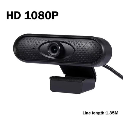 USB Webcam 1080P HD Mini Webcam for Laptop Computer Web Camera Built-In Microphones for Living/ Video Call/ Conference