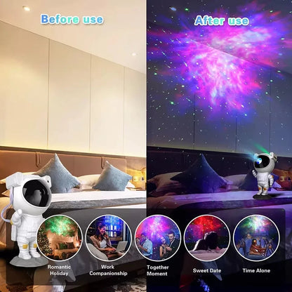 Astronaut Projector Galaxy Starry Sky Night Light Ocean Star LED Lamp Remote