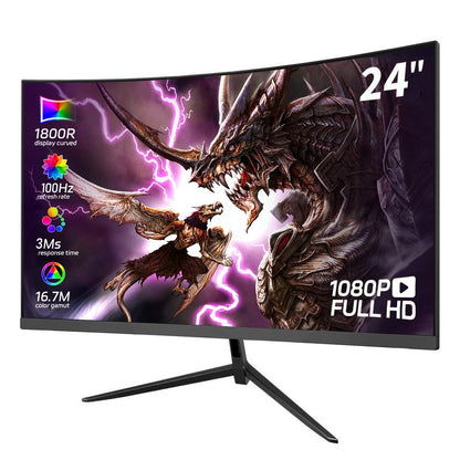 Rehisk 27'' 2K QHD Gaming Monitor - 2560P, 165Hz Refresh Rate, 1Ms Response Time, Adaptivesync, Dual HDMI & DP1.2, Ultra-Slim Bezel,
