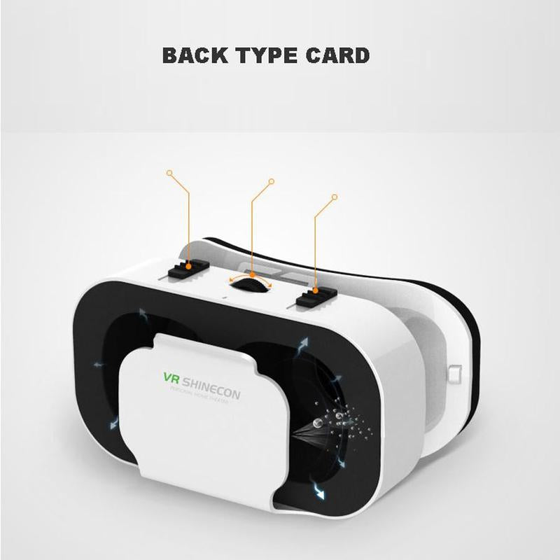 3D VR Headset Glasses Goggles, Virtual Reality Viar Goggles Headset Device, 3D VR Glasses Headset for 4.7-6.0 Inch Android & Ios Smart Phones