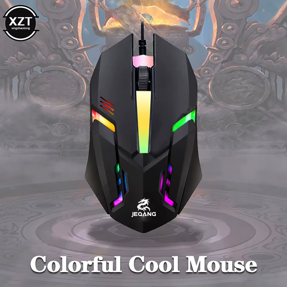 USB Wired Mini Gaming Mouse 1000 DPI Optical 3 Button RGB USB Wired Mouse Mice for PC Desktop Laptop Computer Gamer